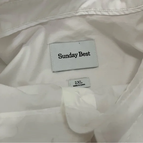 Aritzia Sunday Best White Poppy Button Up Shirt - Picture 6 of 12